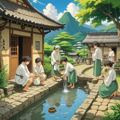 在一个小村庄里,清洗的传统被严格遵守。每天早晨,村民们在开始新的一天之前都会进行清洗。一天,一个不熟悉这一习俗的旅行者来到了村庄。看到村民们对清洁的执着,他受到启发,开始采纳这一做法。这个简单的清洗行为不仅清洁了他们的身体,也净化了他们的心灵,给社区带来了纯洁与和平的感觉。