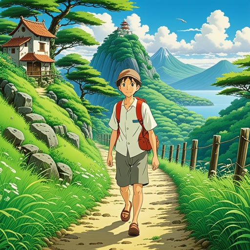 从前,一位年轻的旅行者不确定是走长而安全的路还是短而危险的路。一位智慧的老人建议他:‘总是明智的选择确保安全和长寿的路。’旅行者听从了建议,发现他的旅程既平稳又回报丰厚。