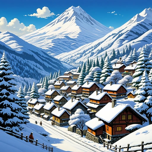 在一个被雪山环绕的小村庄里,居民们注意到他们的村庄比其他地方要冷得多。他们发现雪的高反照率反射了大部分阳光,减少了热量的吸收。这一发现促使他们种植更多的树木,以降低反照率并使村庄变暖。