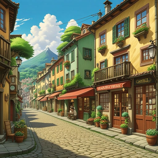 在一个小镇上,自然的环境声音是人们唯一需要的音乐。一天,一家新店开张,播放的响亮音乐扰乱了宁静的环境。镇上的人们决定与店主交谈,解释保持环境宁静的重要性。店主同意并改变了音乐,使其更加环境化,与自然声音完美融合。