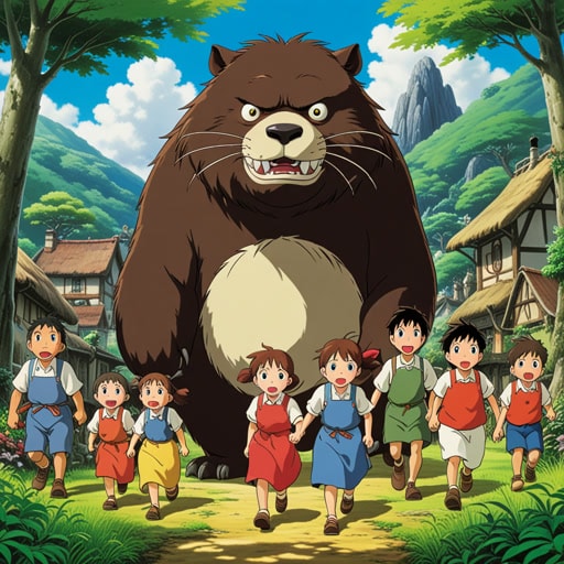 在一个小村庄里,有传言说一只凶猛的野兽正在接近。这个消息使村民们感到惊骇,因为他们从未面对过这样的威胁。随着野兽的逼近,村民们的恐惧增加,但这也促使他们团结起来,准备迎接挑战。最终,他们的团结和勇气赶走了野兽,村庄得以保全。