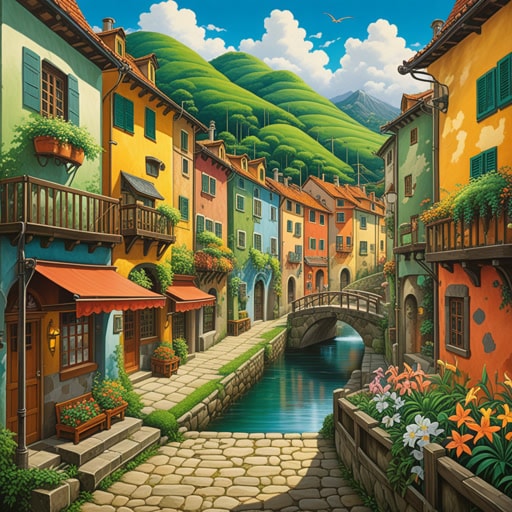 在一个小镇上,住着一位名叫莉莉的艺术家,她画画非常有艺术感。她的作品不仅仅是画作,而是她灵魂的艺术表达。一天,她被委托为镇广场画一幅壁画。莉莉勤奋工作,艺术地将颜色和形状融合在一起,创造出一幅让所有看到的人都着迷的杰作。