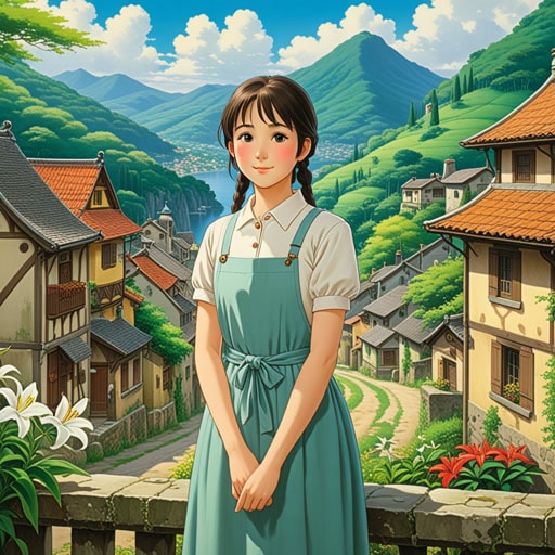 在一个小村庄里,住着一个名叫莉莉的女孩,她以其不做作的魅力而闻名。她从不试图用世故或做作来打动别人。一天,一位著名的艺术家访问了这个村庄,并被莉莉的自然美和举止所吸引。他画了她的肖像,这幅画因其捕捉了不做作之美的本质而闻名。