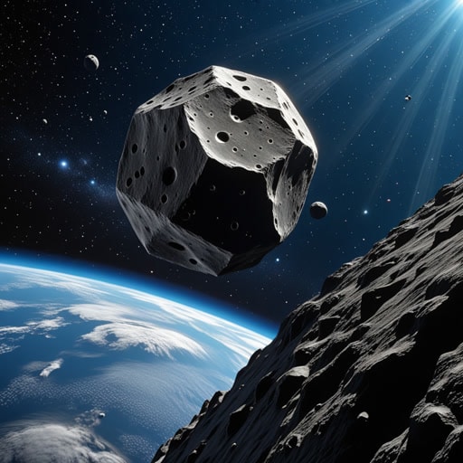 在遥远的星系中,有一颗名为阿斯特里乌斯的小行星。阿斯特里乌斯在其他小行星中独树一帜,因为它具有星形的结构。一天,一位好奇的宇航员降落在阿斯特里乌斯上,发现了它的美丽和它所蕴含的秘密。宇航员对阿斯特里乌斯的发现促使了对小行星带的进一步探索,带来了许多新的科学发现。