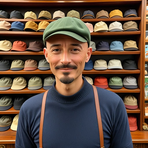 从前,有一个叫杰克的人,他是个秃头。尽管秃头,杰克非常自信,喜欢戴帽子。一天,他去了一家帽子店,找到了一顶独特的帽子,让他看起来更加帅气。这顶帽子成了他的标志性装扮,人们开始认识他为‘秃头杰克,帽子男’。