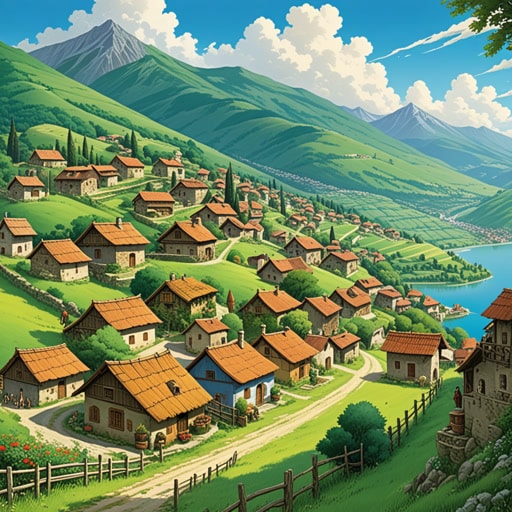 在巴尔干半岛的一个小村庄,坐落在群山之中。尽管该地区历史上饱受冲突困扰,但村民们和谐共处。一天,一位旅行者来到村庄,寻求外界动荡中的避难所。村民们热情接待了他,分享他们的食物和故事。这一善举促使旅行者传播和平与团结的信息,激励其他人超越冲突,看到巴尔干半岛的美丽。