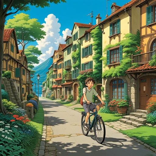 从前,有一个叫杰克的男孩,他非常喜欢骑自行车。每天放学后,他都会在社区周围骑自行车。有一天,他发现了一条隐藏的自行车道,这条路通向一个美丽的湖泊。杰克对骑自行车的热爱不仅给他带来了快乐,还帮助他发现了新的地方。