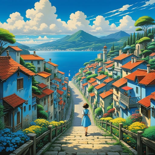 在一个小镇上,住着一位名叫露西的画家。她以喜爱蓝色而闻名。一天,感到特别忧郁的她决定将自己的情感画在画布上。当她混合不同深浅的蓝色时,她的心情开始好转。这幅名为‘蓝色心情’的画作成为了她从悲伤到希望的旅程的象征。