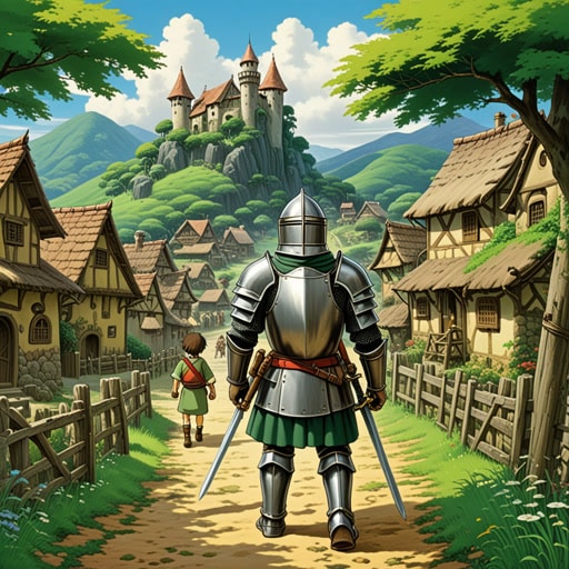 在一个小村庄里,住着一个被称为懦夫的人。他总是害怕为正义站出来,经常与压迫者站在一边。一天,一位勇敢的骑士来到村庄,揭露了这个懦夫的真面目。村民们现在知道了他的懦弱,开始排斥他。懦夫以艰难的方式学到了诚信比恐惧更有价值。