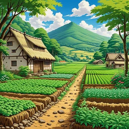 在一个富含钙质土壤的土地上,植物生长得强壮而健康。村民们知道土壤的特性,种植了能在钙质上茁壮成长的作物。一天,一位科学家访问了这个村庄,并对植物的活力感到惊讶。他研究了土壤,发现了其高钙含量,这促使他向其他农民推荐这种含钙的土壤。