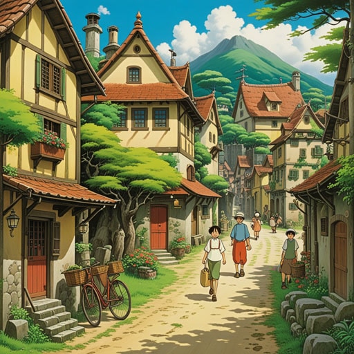 在一个小村庄里,有一座明显倾斜的老建筑。村民们使用一种独特的行话交流,对外人来说难以理解。一天,一个好奇的旅行者注意到了建筑的倾斜,并试图学习行话,以理解村民们的秘密。