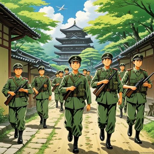 在一个偏远的地区,有一个大型兵营,士兵们在这里训练和生活。一天,一名新兵到达,渴望学习和服役。这个兵营是一个纪律严明、团结友爱的地方,每个士兵都迅速高效地履行职责。这种环境促使新兵迅速适应,成为团队不可或缺的一部分。