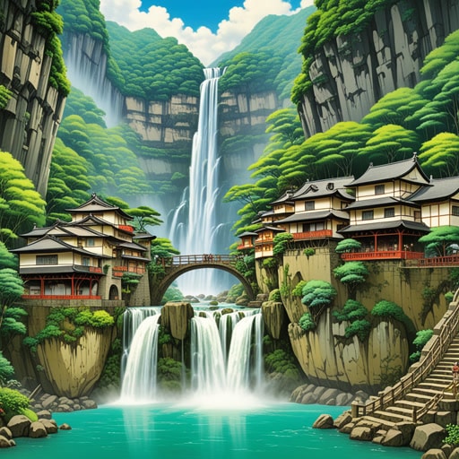 在一个偏远的村庄,有一个著名的大瀑布吸引了来自各地的游客。一天,一位患有白内障的老人来到了瀑布前。他希望在完全失明前能看到大瀑布的美丽。受到大瀑布力量的启发,他决定进行手术。手术成功后,他清晰地看到了壮观的瀑布,生活充满了喜悦。