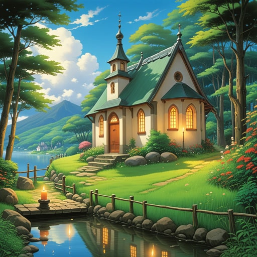 在一个古朴的村庄里,有一座以宁静氛围著称的小教堂。一天,一位寻求慰藉的旅行者偶然发现了这座教堂。里面,柔和的赞美诗和蜡烛的柔和光芒激发了一种宁静的感觉。旅行者在这座教堂宁静的环境中找到了安慰,这里成了他的避难所和反思之地。