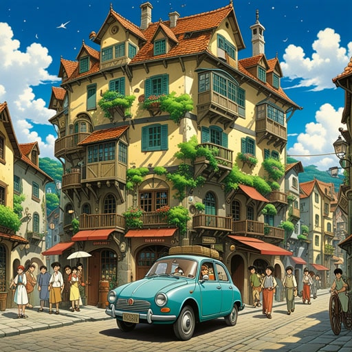 在一个小镇上,住着一个有着不切实际想法的人。他梦想建造一辆能飞到星星上去的飞行汽车。每个人都嘲笑他的计划,称它们为不切实际和不可能的。但这个人很坚决。有一天,他展示了自己的原型,看起来更像是一个幻想而不是现实。镇上的人们看到这个不切实际的创造物,意识到有时候,无论多么不切实际的梦想,都能激励我们超越平凡的思考。