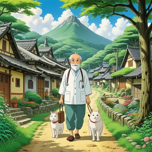 在一个小村庄里,住着一位患有慢性病的老者。尽管长期遭受痛苦,他依然保持乐观,继续帮助社区里的人。他的积极态度和不屈不挠的精神激励了周围的每一个人。一天,一位年轻的医生访问了这个村庄,被老者的故事感动,决定献身于寻找治疗慢性病的方法。