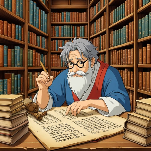 在古老的图书馆里,图书管理员按年代顺序整理卷轴,使学者更容易找到他们需要的信息。每个卷轴都标有日期,并按顺序放置,从最古老到最新。这种组织方法有助于保存过去的知识,并使研究更有效率。