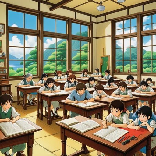 从前,在一个教室里,有一群渴望学习的学生。每天,他们都会聚集在教室里学习和探索新思想。教室不仅仅是讲课的地方,也是讨论和实验的场所。一天,老师介绍了一个新话题,引发了学生们的热烈讨论。教室变成了智力活动的中心,培养了每个学生对学习的热爱。