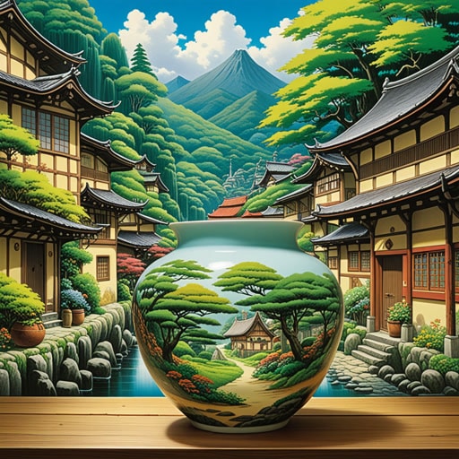 在一个小村庄里,有一位著名的陶艺家名叫约翰。他的陶器以其耐用和美观而闻名。一天,一位神秘的旅行者来到村庄,委托约翰制作一件特别的陶器。约翰不辞辛劳,精心制作了一个华丽的花瓶。旅行者非常高兴,透露这个花瓶是为皇家收藏而制作的。因此,约翰的陶器获得了更高的认可。