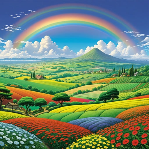 在一个天气多样如彩虹般色彩的土地上,科学家们研究了气候多变条件对植物生长的影响。他们发现某些植物在特定的气候条件下生长得更好,这导致了农业实践的革命。