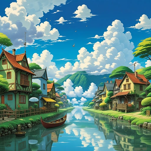 在一个万物都是云状材料构成的世界里,人们住在像云一样漂浮的房子里。一天,一位名叫艾莉的年轻发明家发明了一种新型云状织物,它能随天气变化,颜色也随之变化。这项发明使世界变得更加神奇,因为人们的家现在反映了天空不断变化的气氛。