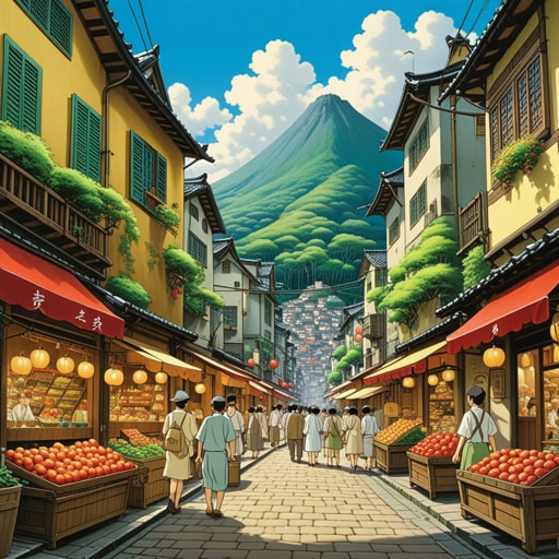 在一个繁华的城市里,商品市场总是热闹非凡。来自各行各业的人们来这里交易各种商品。一天,市场上出现了一种罕见的商品——金苹果。它独特的光泽和稀有性引发了交易者之间激烈的竞价战。金苹果不仅成为了镇上的热门话题,还极大地促进了市场的经济。