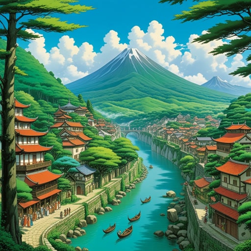 在地图顿这片土地上,有两个接壤的王国,常绿国和春谷国。它们的边界接壤,由一条美丽的河流标记。一天,关于一块土地的争议出现了,这块土地被两个国家都声称拥有。常绿国的明智国王提议举办一个联合节日来庆祝他们接壤的关系,这个提议被春谷国接受了。这个节日不仅解决了争议,还加强了两个王国之间的联系。