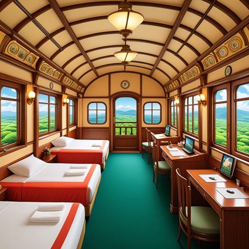 从前,一位旅行者在寻找住宿的地方。他找到了一家位于火车站附近的酒店,位置非常方便。房间里方便地布置了所有必需的设施。第二天,他方便地赶上了早班火车,这都要感谢酒店的绝佳位置。
