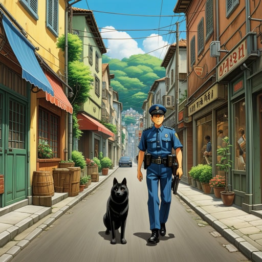 一天,一位名叫约翰的警察在街上巡逻。他注意到一个形迹可疑的男子似乎正试图从一位路人那里偷东西。约翰迅速介入,当场抓住了小偷。感激的路人对约翰迅速的行动表示感谢,这阻止了一起潜在的盗窃案。