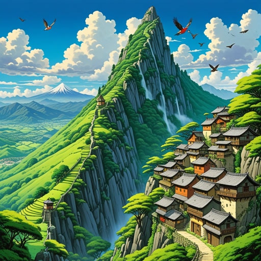 在一个山脚下的小村庄里,住着一个年轻的登山者杰克。一天,他决定攀登山峰以到达山顶。当他攀登时,从山顶看到的景色让他惊叹不已。正是在这个山顶上,他看到了一只罕见的鸟,它的冠羽色彩鲜艳。这次经历不仅实现了他到达山顶的梦想,还让他领略了自然之美。