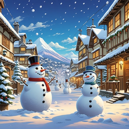 曾经在十二月,小镇被厚厚的雪覆盖。孩子们兴奋地堆雪人、打雪仗。大人们则为即将到来的节日做准备,装饰家园和购买礼物。十二月,以其节日的精神,给每个人带来了欢乐和温暖,即使在最寒冷的天气中也是如此。