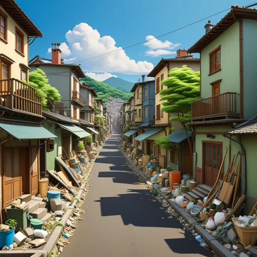 在一个小镇上,有一条街以其糟糕的条件而闻名。房屋破败不堪,街道上满是垃圾。一天,一位年轻的活动家决定改变这一现状。她组织了一次清洁运动,并鼓励居民重建他们的家园。随着时间的推移,这条街道从可悲的状态转变为令人愉悦的地方,这都要归功于她的努力。