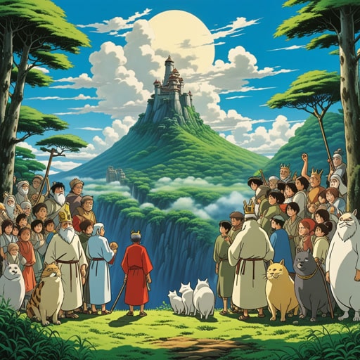 在一个遥远的王国,残忍的国王被他的人民罢免了。人民已经厌倦了他的压迫统治。随后,一个智慧和善良的领导者被推举上台,人民欢欣鼓舞。新国王将自己的财富用于帮助穷人,王国因此繁荣昌盛。