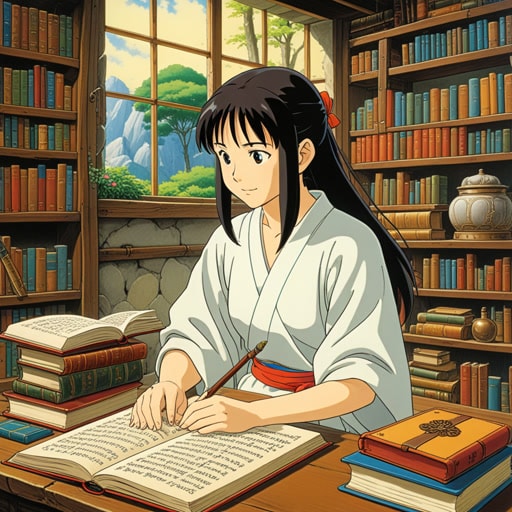 在古代,一位名叫伊拉拉的学者对词汇的起源着迷。她花费数天时间追溯常用词汇的来源,揭示它们从各种语言中的派生。一天,在研究单词'勇气'的起源时,她发现了其源自拉丁语单词'cor',意为'心'。这一发现促使她写了一本关于词源的书,成为未来语言学家的宝贵资源。
