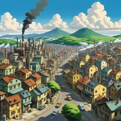 在一个小镇上,由于工业污染,空气质量开始迅速恶化。居民们注意到他们的健康也在恶化。他们决定采取行动,共同努力改善环境。通过他们的努力,空气质量开始改善,他们的健康状况也稳定下来。