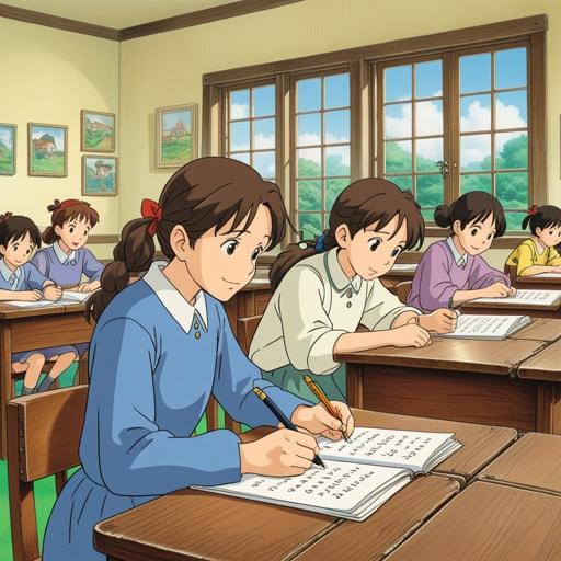 在一个安静的教室里,老师开始了一次听写。她说:‘准备好了,开始。’学生们开始写下她说的每一个字。这个练习不仅测试了他们的听力,还测试了他们的拼写能力。听写结束后,老师收集了试卷,并承诺第二天会带着批改后的试卷回来。