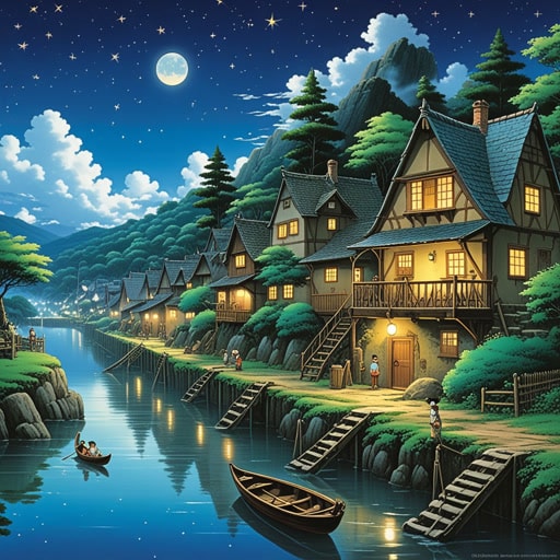 在一个小村庄里,有一位老人每晚都喜欢仰望星空。一个晴朗的夜晚,他指向天空对孙子说:‘看到那群星星了吗?那是北斗七星,也被称为长柄勺。它就像是天空中的一把天体长柄勺。’孙子对此感到非常着迷,从那天起,他每晚也寻找长柄勺,梦想着有一天能用长柄勺舀起星星。