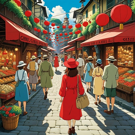 在一个人头攒动的市场中,莎拉正在寻找她丢失的朋友。在熙熙攘攘的人群中,她注意到一个显眼的身影,看起来像她的朋友。当她走近时,她意识到那确实是她的朋友,戴着一顶鲜红色的帽子,使他很容易被辨认出来。这个显眼的特征帮助她迅速与朋友重聚。