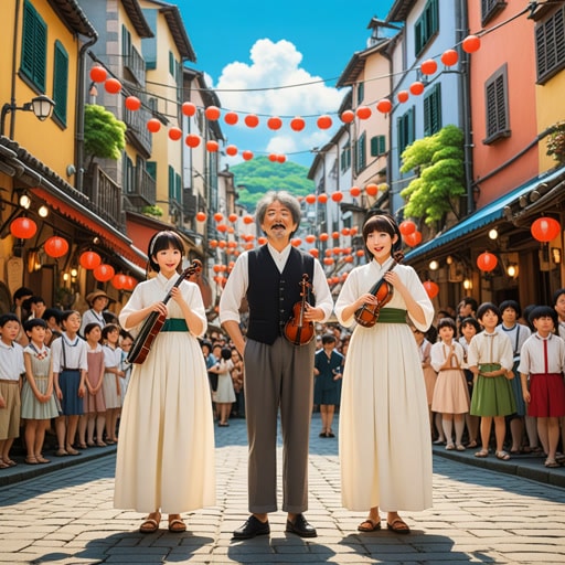 从前,在一个小镇上,有一对著名的音乐家二重唱。他们以其和谐的表演而闻名。一天,他们决定在镇上的年度节日上表演一首特别的二重唱。他们的表演如此迷人,以至于它将整个小镇团结在一起,庆祝音乐和团结之美。
