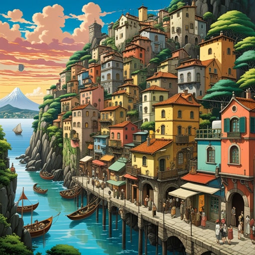 在一个小镇上,有一位以其折衷主义而闻名的艺术家。他在绘画中融合了古典、现代甚至未来主义的元素。一天,他被委托创作一幅代表小镇多元文化的壁画。运用他的折衷方法,他创作了一幅杰作,巧妙地融合了各种艺术影响,反映了小镇独特的身份。