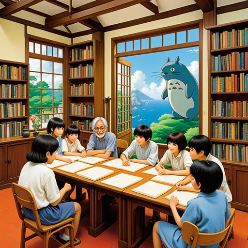 在一个小镇上,有一个以教育项目闻名的图书馆。每个周末,图书馆都会举办既有趣又富有信息量的研讨会和工作坊。一天,一位著名作家访问了图书馆,并分享了她的写作经历,极大地激发了孩子们的灵感。这次教育活动不仅教会了他们写作,还鼓励他们探索自己的创造力。