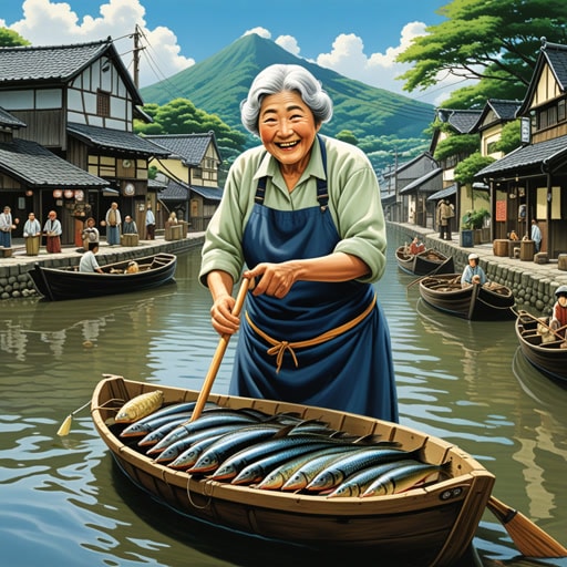在一个河边的小村庄里,住着一位老渔夫杰克。一天,杰克在钓鱼时捕到了一条鳗鱼。他想起了祖母的鳗鱼派食谱,这是当地的特色美食。他决定为村庄的节日制作这个派。鳗鱼派大受欢迎,每个人都称赞杰克的厨艺。从那天起,杰克被称为‘鳗鱼派大师’。