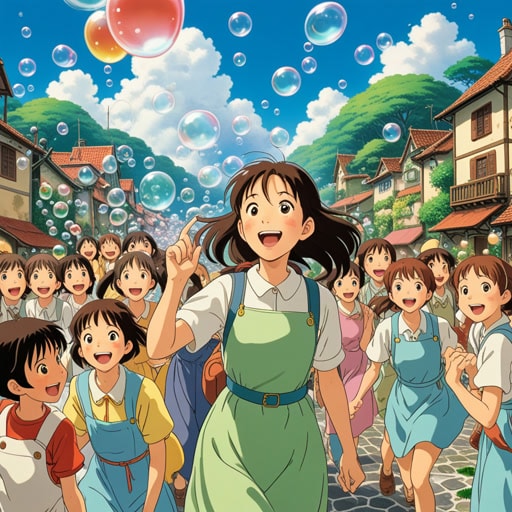 在一个小镇上,住着一个名叫莉莉的女孩,她以其充满活力的个性而闻名。她的笑声和活力就像苏打水中的气泡,让周围的人都感到充满活力和快乐。一天,在镇上的节日里,莉莉充满活力的精神激励每个人加入乐趣,将一个简单的聚会变成了一次难忘的庆祝活动。