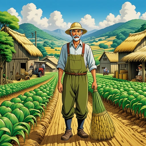 在一个小村庄里,有一个贫穷的农夫名叫约翰。为了养家糊口,约翰不得不通过种植额外的作物并在市场上出售来勉强维持微薄的收入。有一年,收成不好,约翰不得不更加努力地工作以维持生计。他的决心和辛勤工作最终得到了回报,他的家庭能够度过艰难时期。
