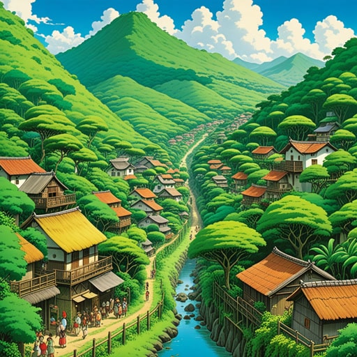曾经在赤道线附近的一个小村庄,当地居民习惯了炎热潮湿的天气。一天,一个来自北方的旅行者到达这里,被酷热所困扰。村民们解释说,赤道气候总是如此,他们已经适应了。旅行者学会了欣赏赤道环境独特的美丽,那里植被茂盛,野生动物多样。