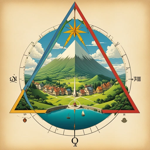 在一个小镇上,有一位著名的数学家名叫亚历克斯。亚历克斯热爱几何学,特别是等边形状。一天,他被挑战只用圆规和直尺来创造一个完美的等边三角形。亚历克斯精确而耐心地画线画弧,确保每一边都完全相等。他的作品受到了所有人的赞赏,并成为了小镇上完美的象征。