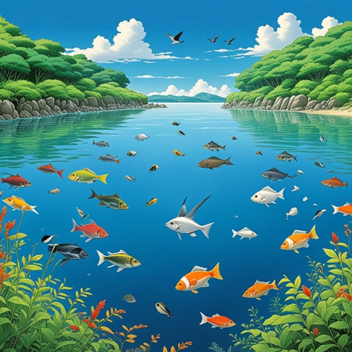 从前,有一个美丽的河口,那里河流与大海交汇。河口是各种鱼类和鸟类的家园。一天,一群科学家来到这里研究河口独特的生态系统。他们发现河口不仅是重要的栖息地,也是食物链中的关键环节。对河口的研究促使人们开始新的保护措施,以保护这一珍贵的自然资源。