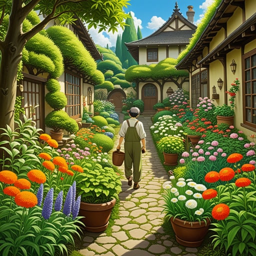 在一个小镇上,有一个名叫杰克的人,他对园艺非常狂热。他的狂热程度如此之高,以至于他每天醒着的每一刻都在照料他的植物。一天,他的花园里开出了一朵罕见的鲜花,吸引了远近的游客。杰克的狂热投入不仅为小镇带来了美丽,还使他被誉为'园艺大师'。