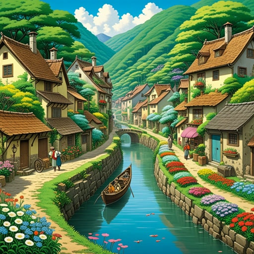 在一个小村庄里,有一种独特的花每年春天都会像扇子一样展开。村民们相信这朵花能带来好运。一年,一位好奇的旅行者看到了这朵花,并对它像扇子一样的排列感到惊讶。他拍了照片并分享到网上,使得这朵花在全球范围内出名。
