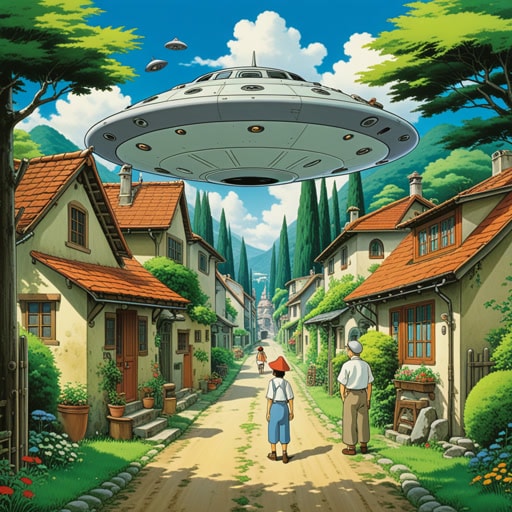 在一个小镇上,有一个名叫杰克的人,他总是编出一些牵强的故事。一天,他声称看到一个UFO降落在他的后院。镇上的人们已经习惯了他的牵强故事,只是笑笑就继续他们的一天。然而,杰克坚持他的故事是真的,尽管对其他人来说这似乎非常难以置信。